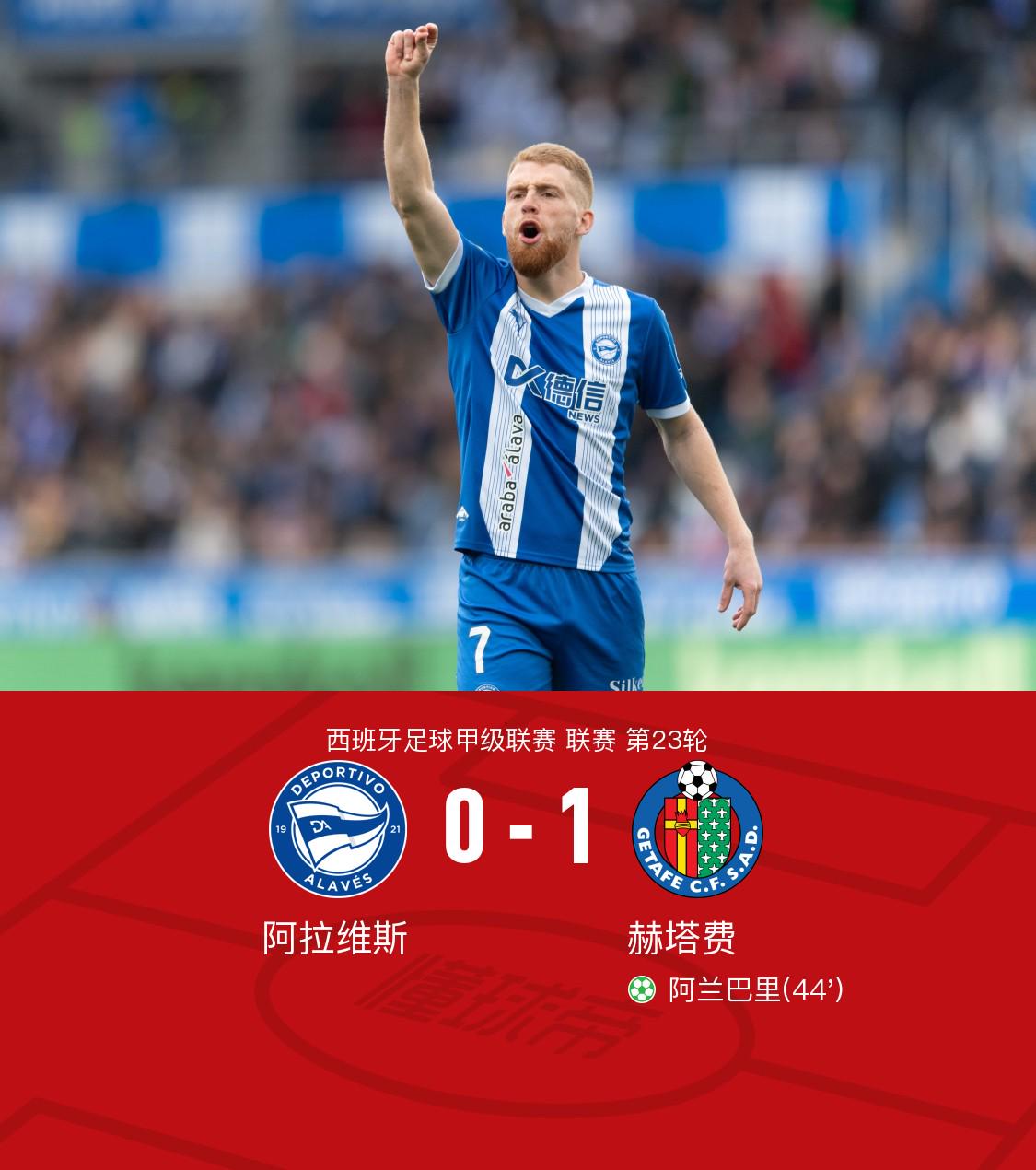 赫塔菲主场大胜，埃瓦尔客场不利